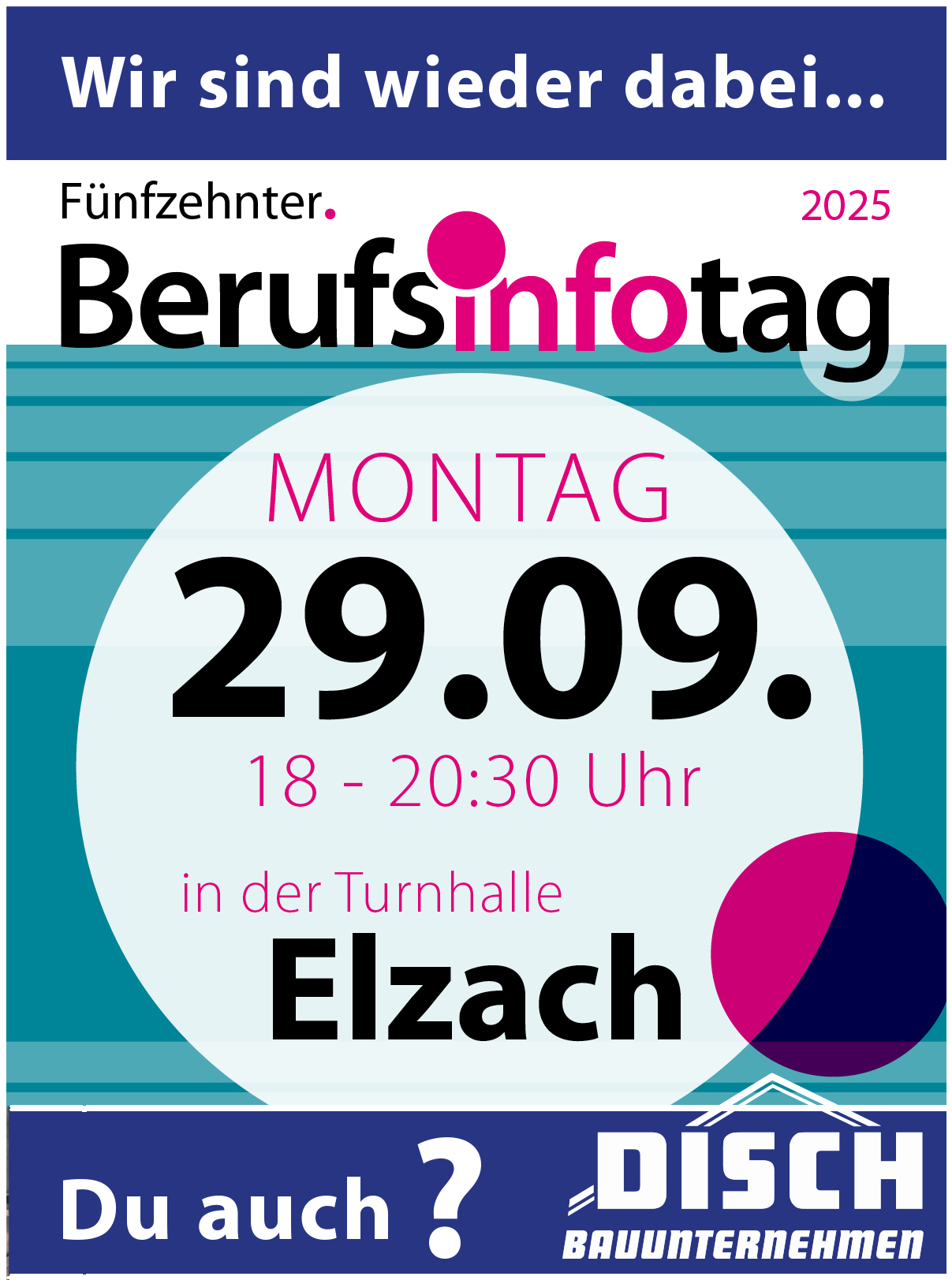 Wir sehen uns beim Berufsinfotag